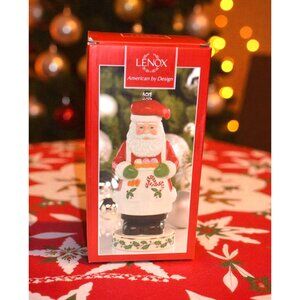 Lenox Christmas Spicy Santa Pepper Mill Ceramic Holiday Chef Santa
